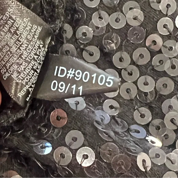 Express Black Lace Neckline Sequin Tank Size Small Petite. - Picture 8 of 8